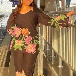 Leela black floral cotton co-ord set with pockets — trending ethnic wear, Twinkle Fashion