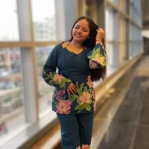 Shanya cordset with corset back and pockets viral cordset in cotton for summers
